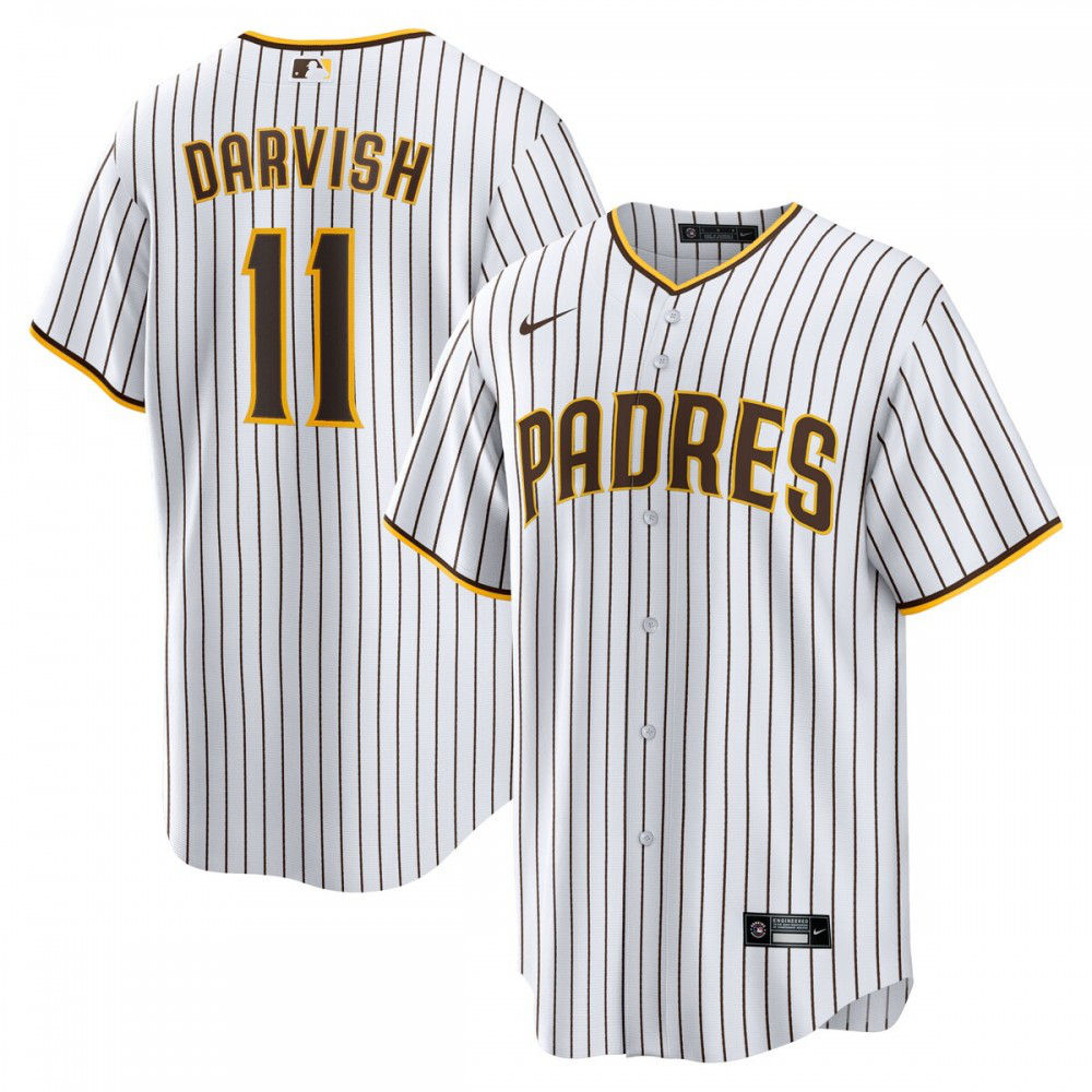 Yu Darvish San Diego Padres Home Replica Player Jersey - White-Pro Kit Vault | Brand New 26/27 Sports Jerseys